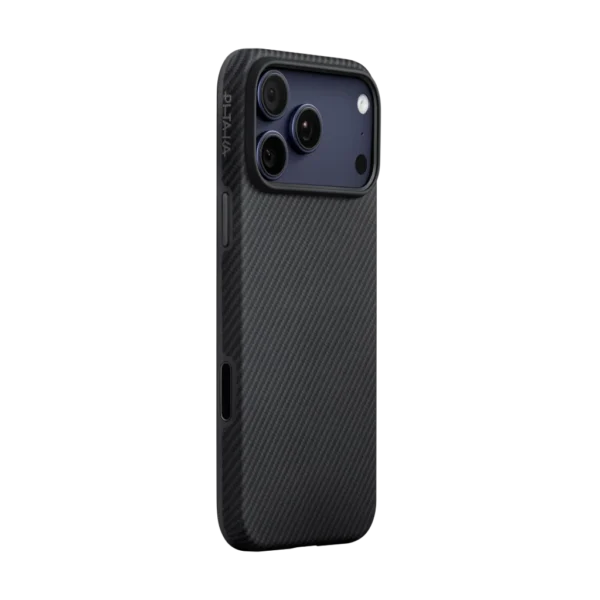 PITAKA Aramid UltraGuard Case for iPhone 17 Pro Max — Black/Grey, MagSafe (KI1702PBM)
