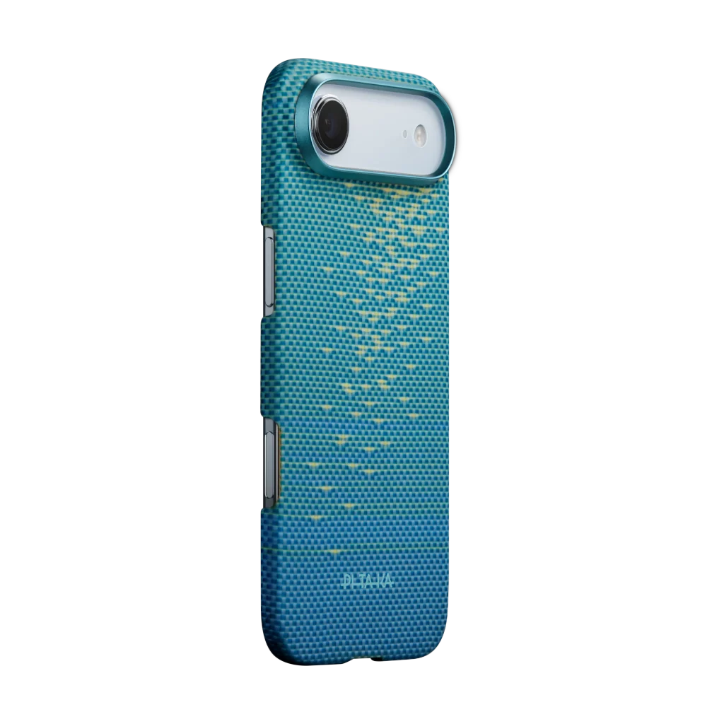 Pitaka Glints of Gold Ultra-Slim Case iPhone 17 Air Lucid Blue – KI1704AG