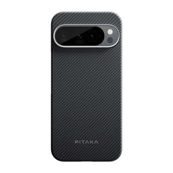 Pitaka MagEZ Compatible Case for Google Pixel 9/9 Pro – Aramid Fiber Black/Grey GPB2401