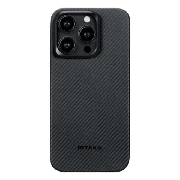 Pitaka MagEZ Case iPhone 15 Pro KI1501PA – Black/Grey Aramid MagSafe