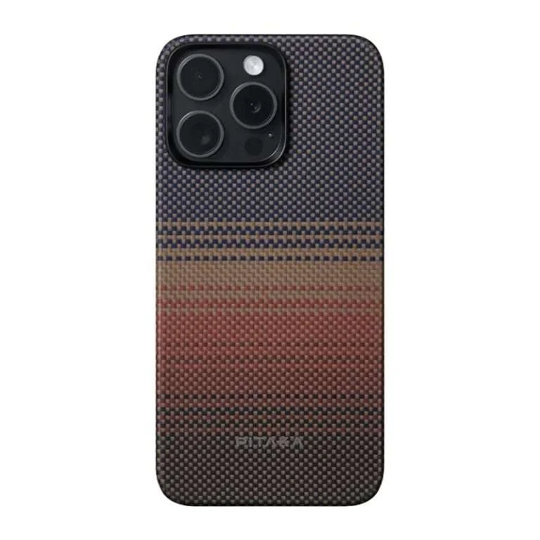 Pitaka MagEZ Compatible Case for iPhone 15 Pro Max — Sunset — KI1501SUM