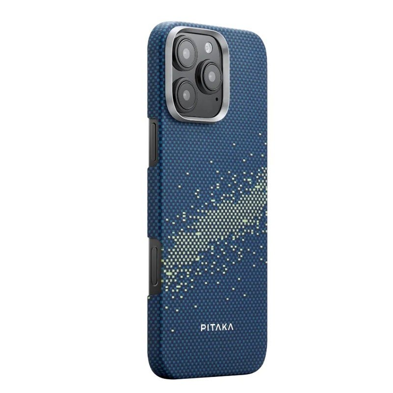 Pitaka StarPeak Tactile Woven Cover for iPhone 16 Pro — Milky Way Galaxy KI1601PMYG
