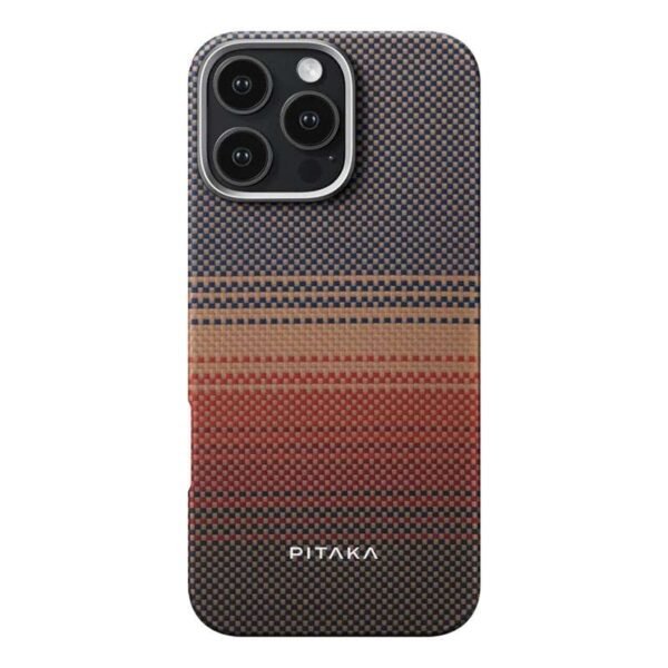 Pitaka Sunset Moonrise Tactile Woven Cover for iPhone 16 Pro Max – Sunset Kl1601SUM