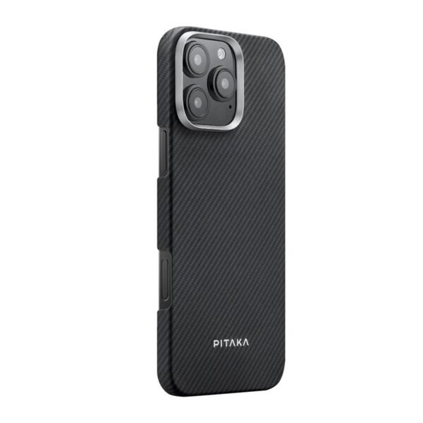 Pitaka Ultra-Slim Cover for iPhone 16 Pro Max – Black/Grey KI1601PMA