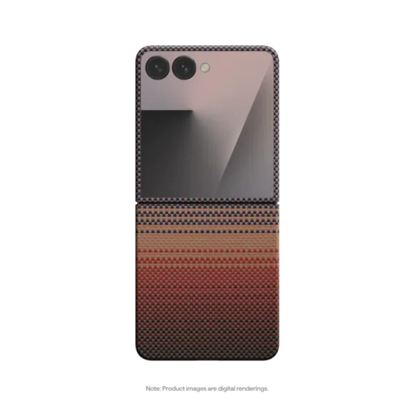 Pitaka Ultra-Slim Galaxy Flip 7 Case Sunset – FSFLIP7 Aramid Fiber
