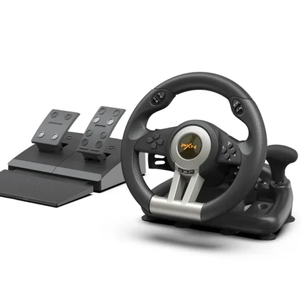 PXN V3 Pro 180° Racing Wheel with Linear Pedals – Black