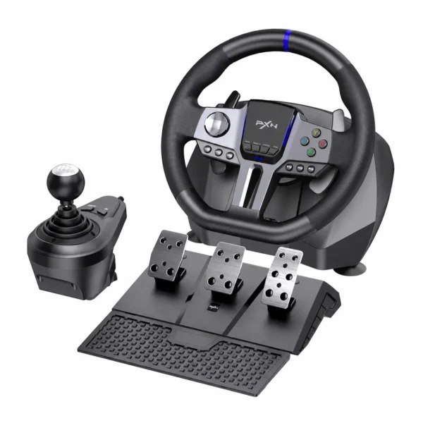 PXN V9 Gen2 900° Racing Wheel with Pedals & 6+R Shifter – Black
