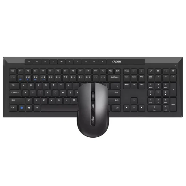 Rapoo 8210M Multi-Mode Wireless Keyboard & Mouse Combo – Spill-Resistant, 1600 DPI