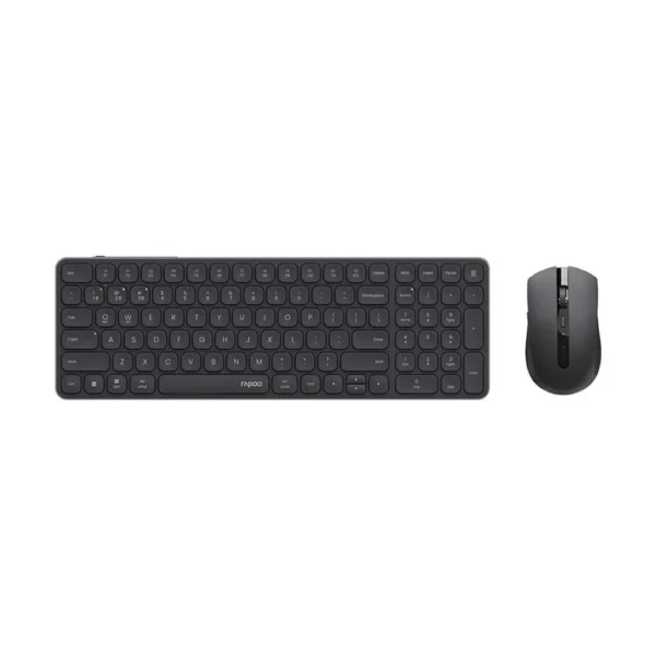 Rapoo 9350S Multi-Mode Wireless Keyboard & Mouse Combo – Black, Aluminum Alloy