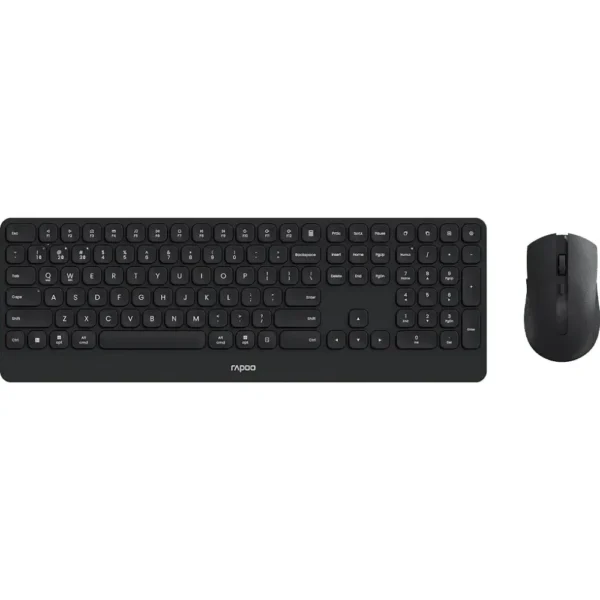 Rapoo 9510M Ultra-Slim Multi-Mode Wireless Keyboard & Mouse Combo – Dark Grey