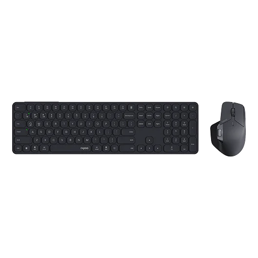 Rapoo 9560M Multi-Mode Wireless Keyboard & Mouse Combo – Black, Bluetooth & 2.4G