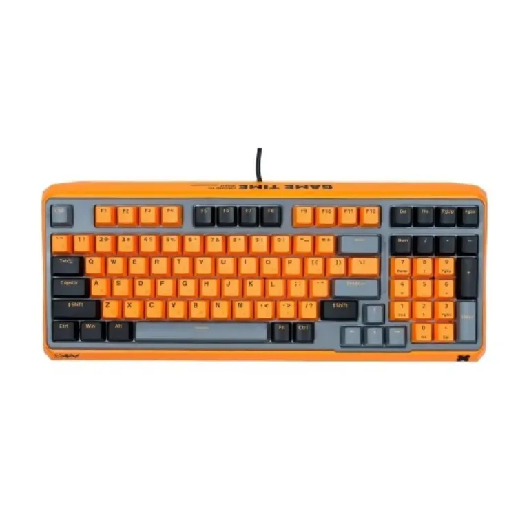 Rapoo ESK750-98 Compact 98-Key RGB Mechanical Keyboard – Orange Grey Black