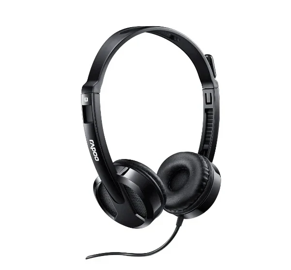 Rapoo H100 Wired Stereo Headset — Volume Control & 3.5 mm