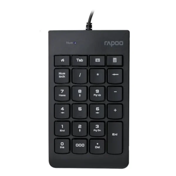 Rapoo K10 Numeric USB Keyboard — Black