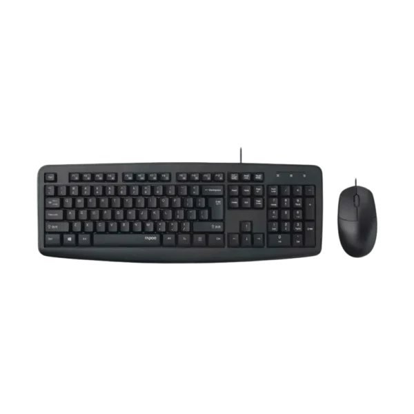 Rapoo NX1600 Keyboard + Mouse Combo — Wired, Spill-Resistant