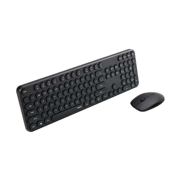 Rapoo X260S Wireless Keyboard and Mouse Combo — Black