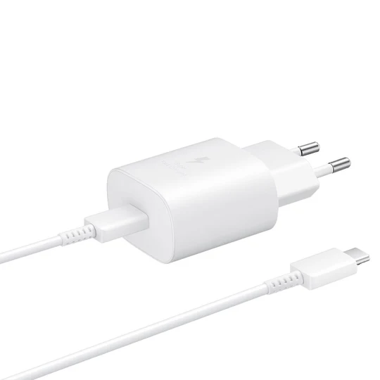 Samsung 25W PD Adapter with USB-C to USB-C Cable