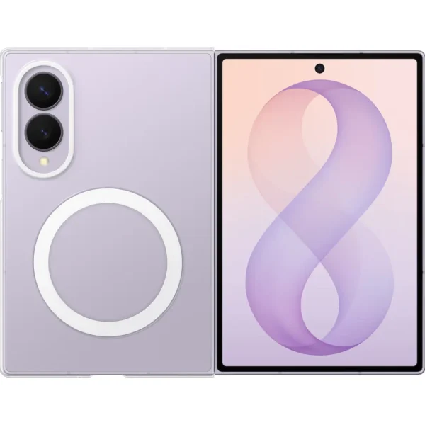 Samsung Galaxy Z Fold8 Clear Magnet Case — Slim Magnetic Fit
