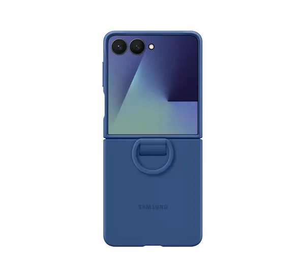 Samsung Galaxy Z Flip7 Silicone Ring Case – Black