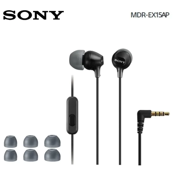 Sony MDR-EX15AP Wired In-Ear Headphones with Mic