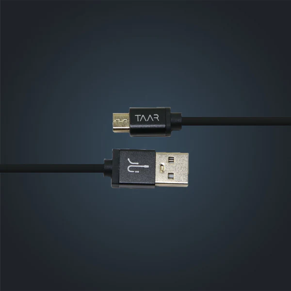 Taar Momento Premium Micro USB Cable 3A – Golden Connectors