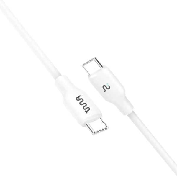 Taar Prime USB-C to USB-C Cable 6ft — 60W, 2m White