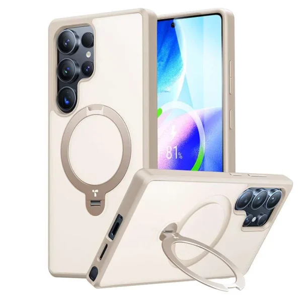Torras Ostand Spin Magnetic Case – Galaxy S25 Ultra Gold (X00RP147027)