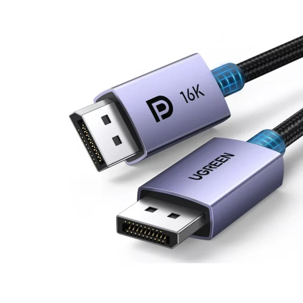 UGREEN DisplayPort 16K Cable – DP 2.1, 80Gbps