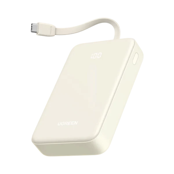 UGREEN 20000mAh Power Bank with Built-In USB-C Cable — 35340 (PB505)