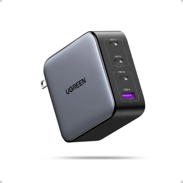 UGreen 100W GaN 4-Port Fast Charger – 3× USB-C + 1× USB-A – 35874