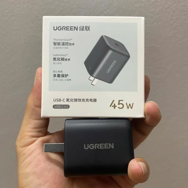 UGREEN 45W GaN Infinity USB-C Wall Adapter — 65165 / 65050B