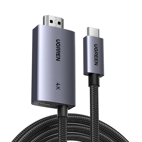 UGREEN 4K USB-C to HDMI Cable with PD Port 2m – 55330
