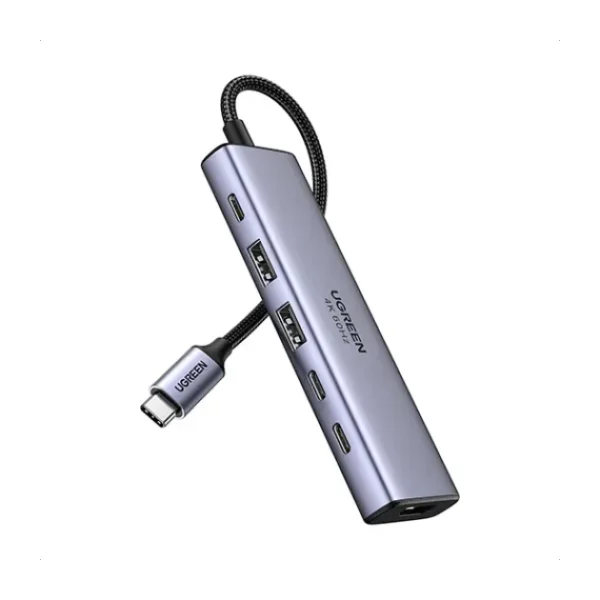 UGREEN 6-in-1 USB-C Multifunctional Adapter with HDMI and 100W PD – 35999