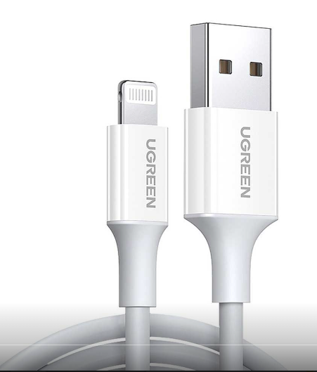 UGREEN 80822 USB-A to Lightning Cable — 2.4A, MFi, 1 Meter
