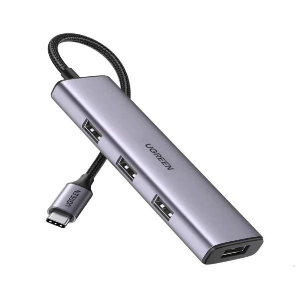 UGREEN Aluminum 4-Port USB-C to USB 3.0 Hub – 20841