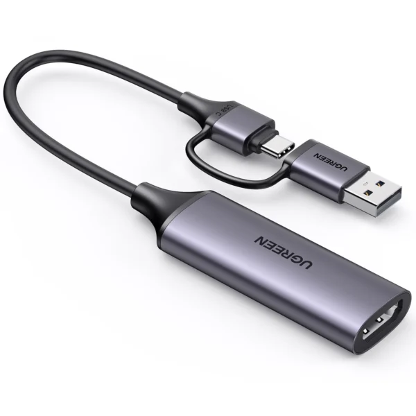 UGREEN HDMI Capture Card 25854 — 1080p60 Out, 4K30 In, USB-A/C