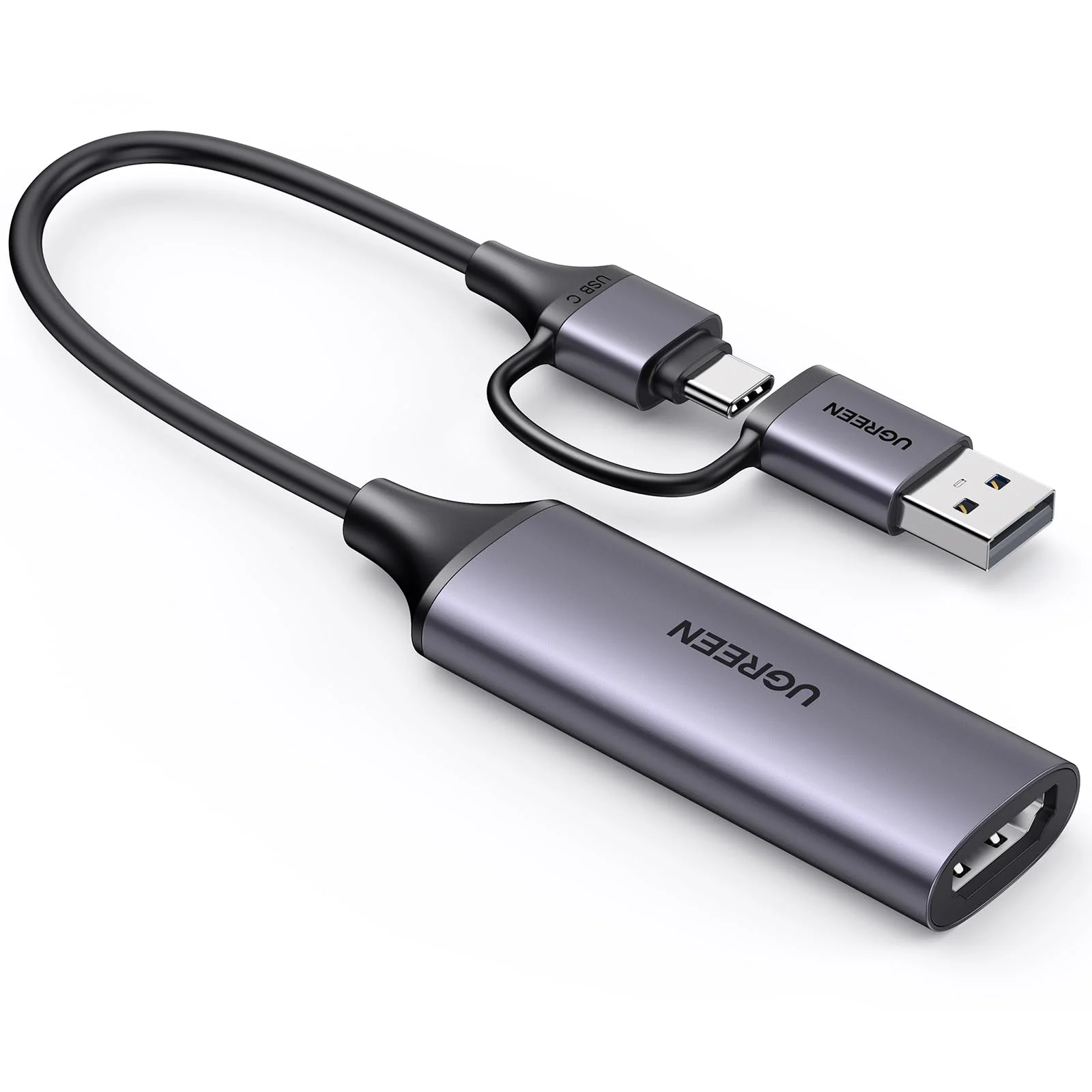 UGREEN HDMI Capture Card 25854 — 1080p60 Out, 4K30 In, USB-A/C