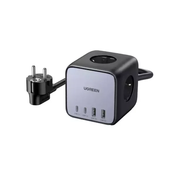 UGREEN CD268 DigiNest Cube 65W Power Strip (3 AC + 2C2A) – 60113