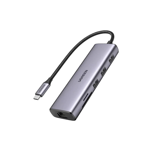 UGREEN CM512 7-in-1 USB-C Hub — 4K60 HDMI, Gigabit Ethernet (35888)