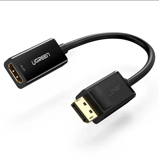 UGREEN DisplayPort to HDMI Adapter Cable — 4K@60Hz, 25cm