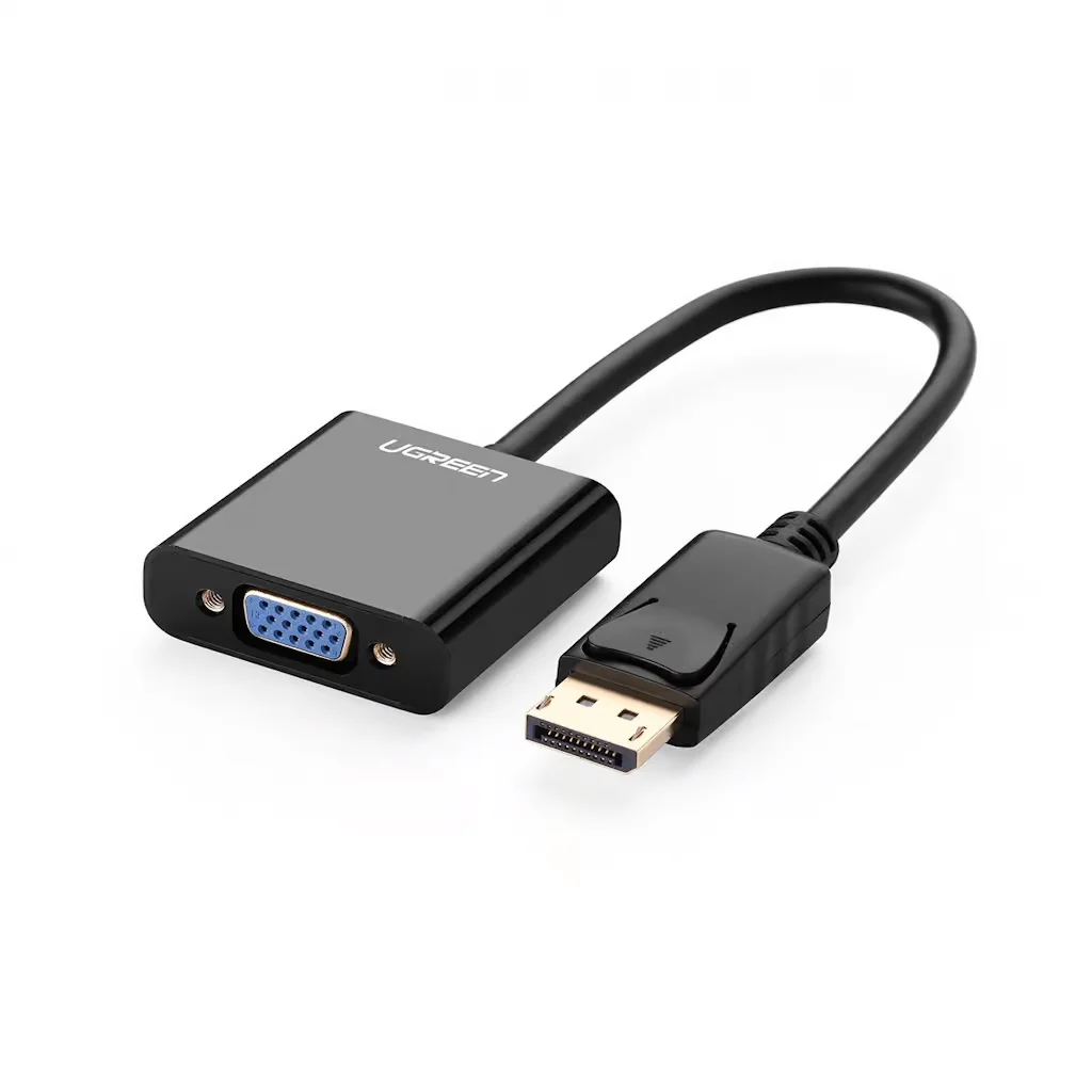 UGREEN DisplayPort to VGA Female Converter – 1080p Plug-and-Play 20415