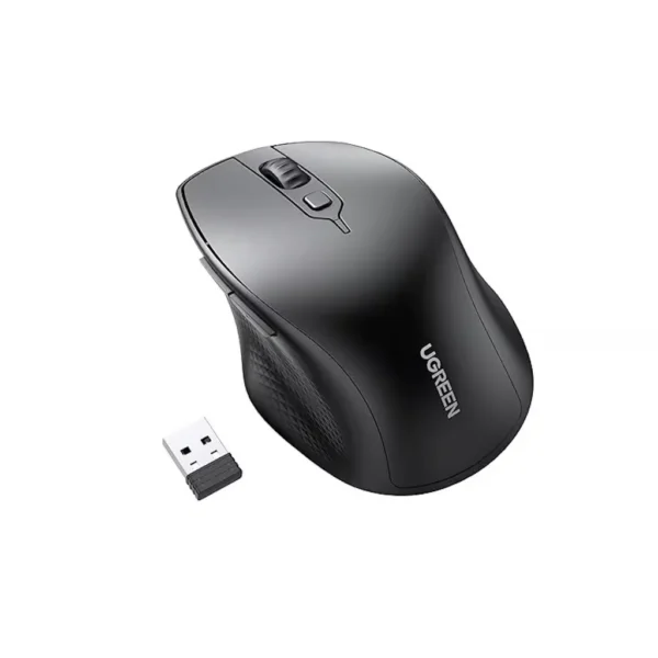 UGreen Ergonomic Wireless Mouse – Bluetooth 5.0 & USB 2.4G, 4000 DPI