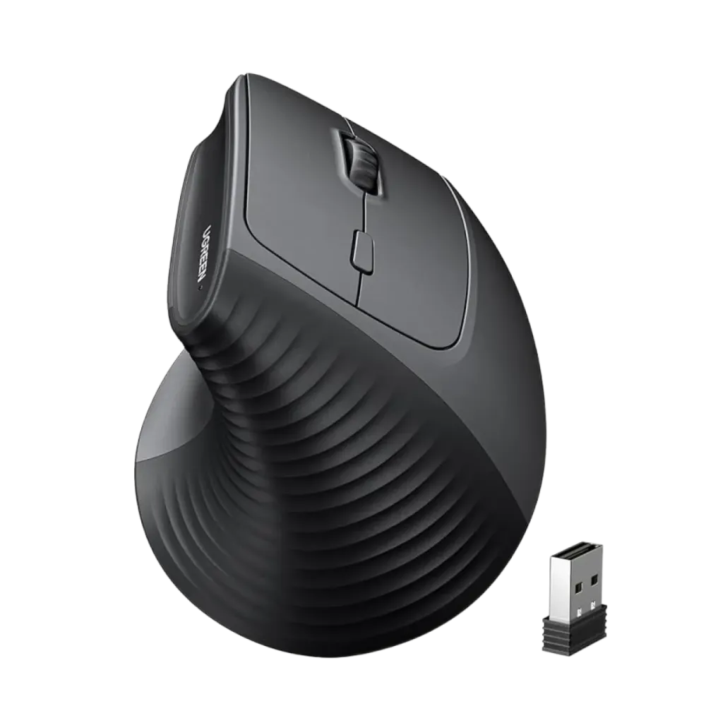 UGREEN Ergonomic Vertical Wireless Mouse Dual Mode BT 5.4 & 2.4G – 65042