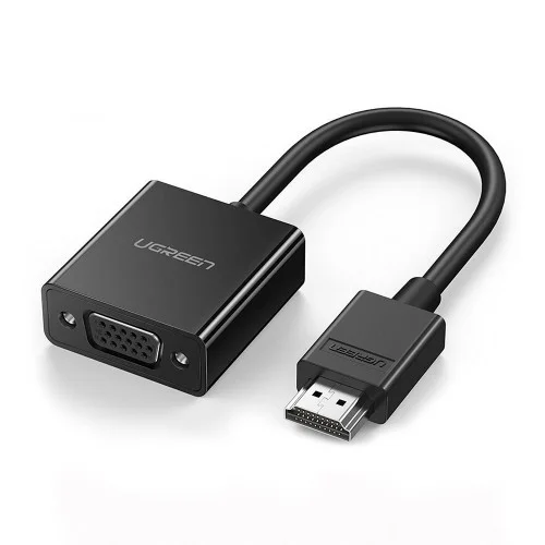UGreen HDMI Male to VGA Female Converter 60738 – 1080p with Audio Jack