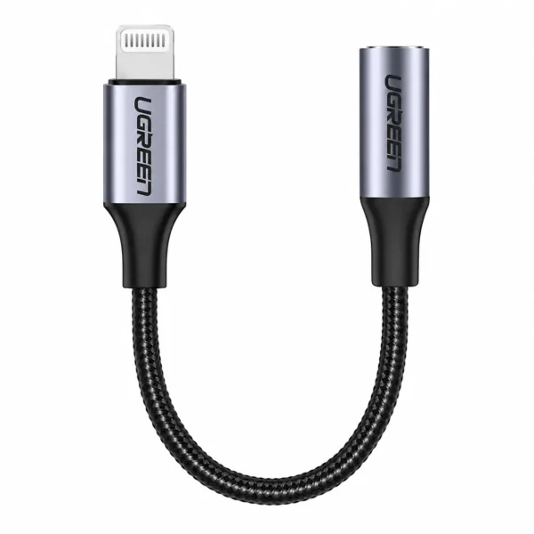 UGREEN 30756 Lightning M/F Braided Audio Adapter Cable 10cm