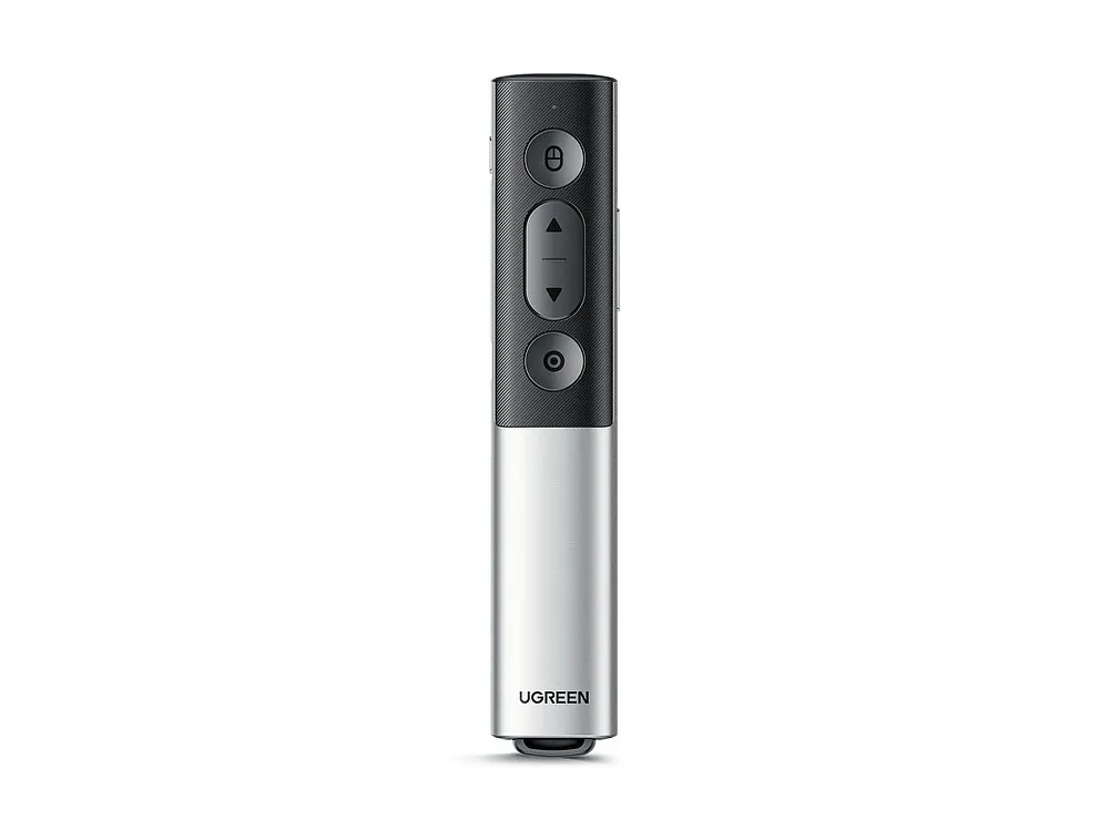 UGREEN LP480 Smart Presentation Pointer, 100m Range, Gray – 50333