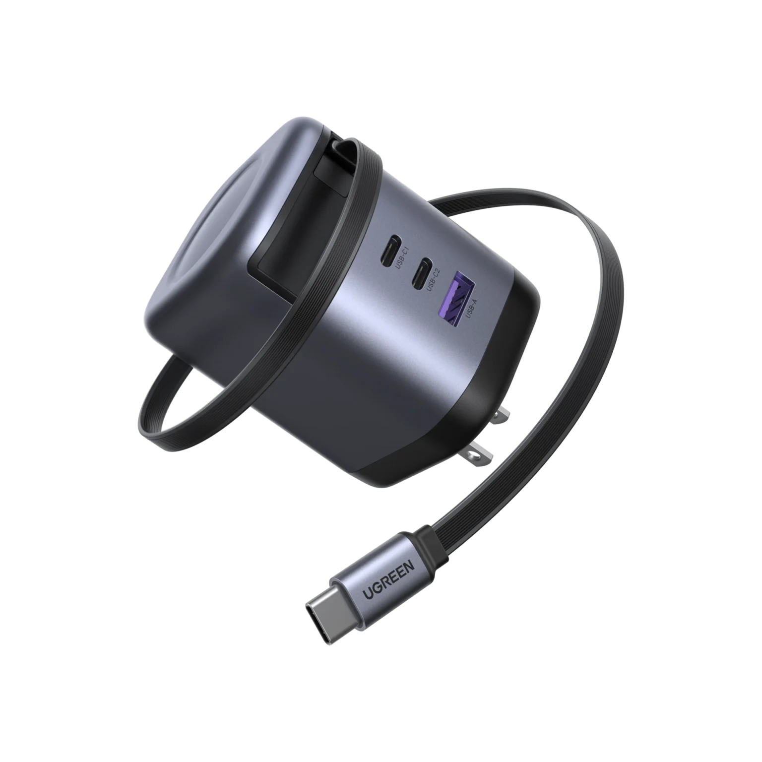 UGREEN Nexode 100W GaN Charger with Retractable USB-C – 65591