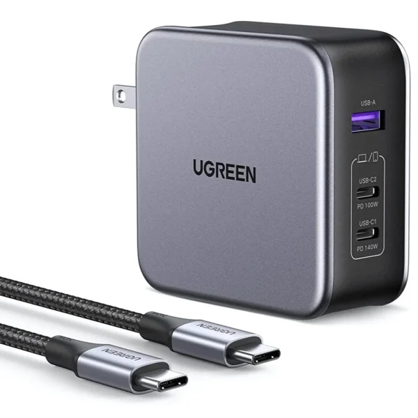 UGREEN Nexode 140W PD3.1 GaN 3-Port Wall Charger – 90548