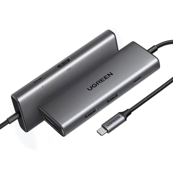 UGREEN Revodok Pro 107 7-in-1 USB-C Hub — 10 Gbps, 4K HDMI, 100 W PD
