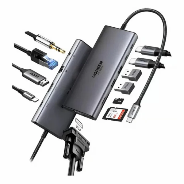 UGREEN Revodok Pro 211 USB-C Hub 11-in-1 — Model 45520